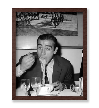 Connery Eating Pasta