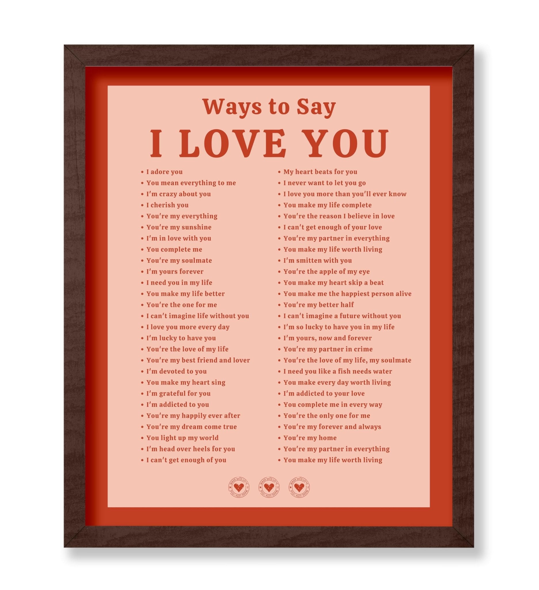 Ways To Say I Love You No3