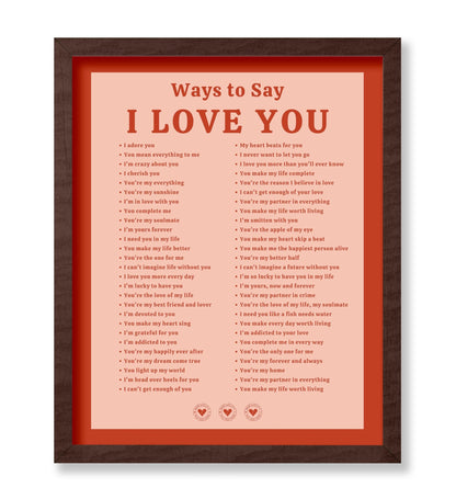 Ways To Say I Love You No3