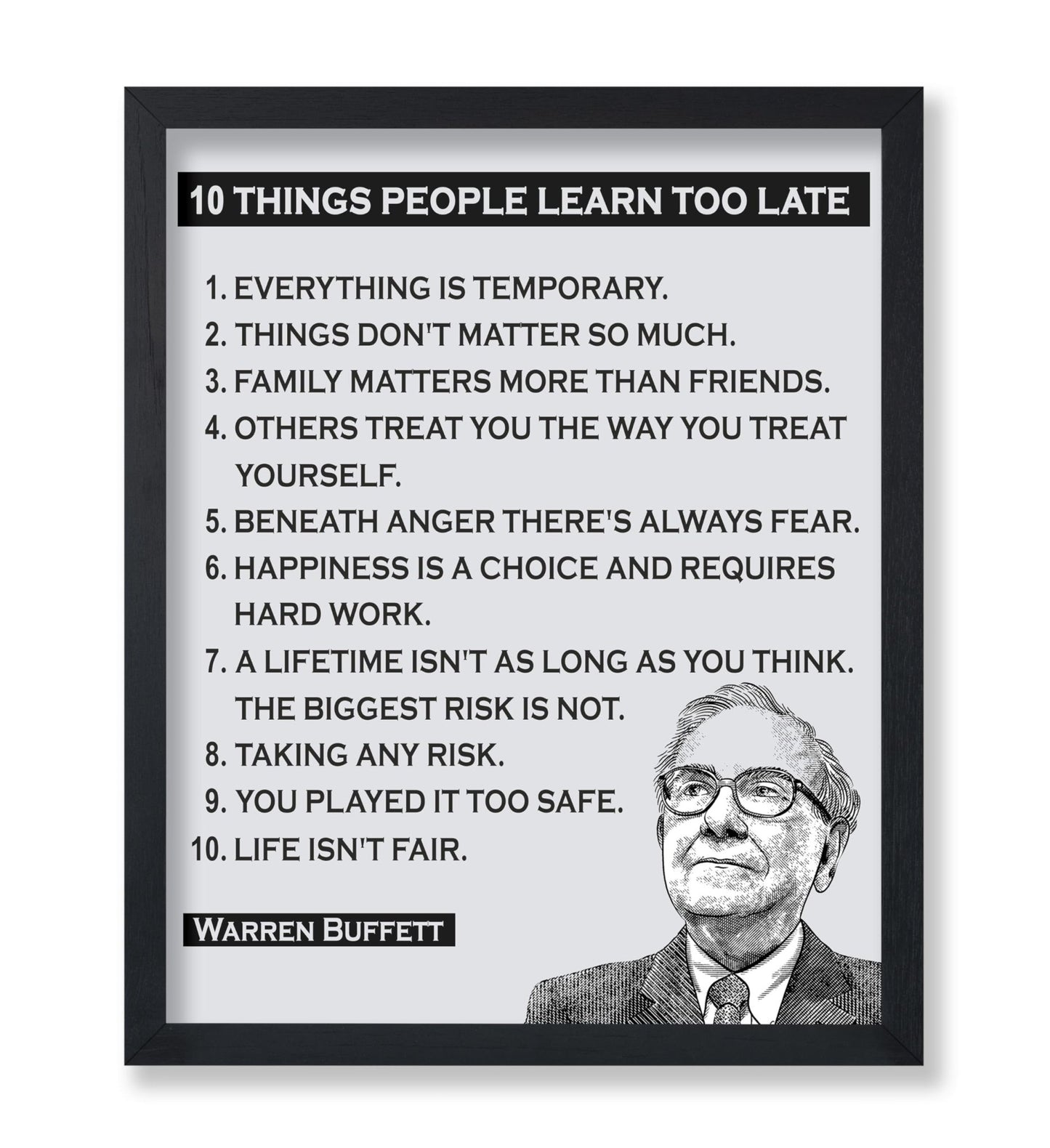 Things People Learn Too Late