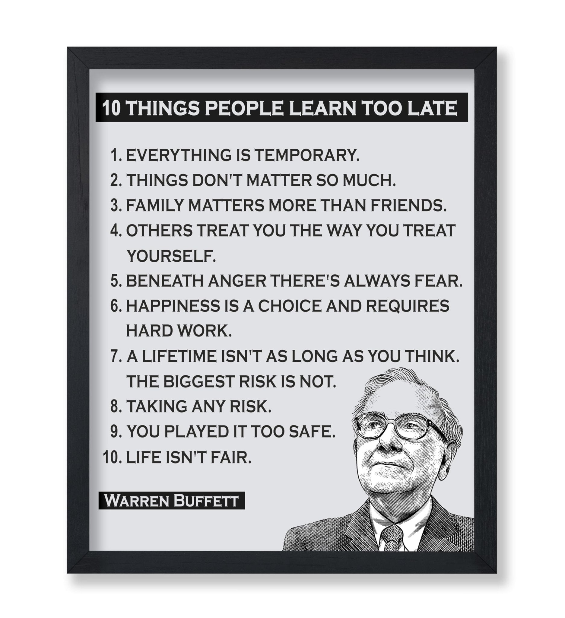 Things People Learn Too Late