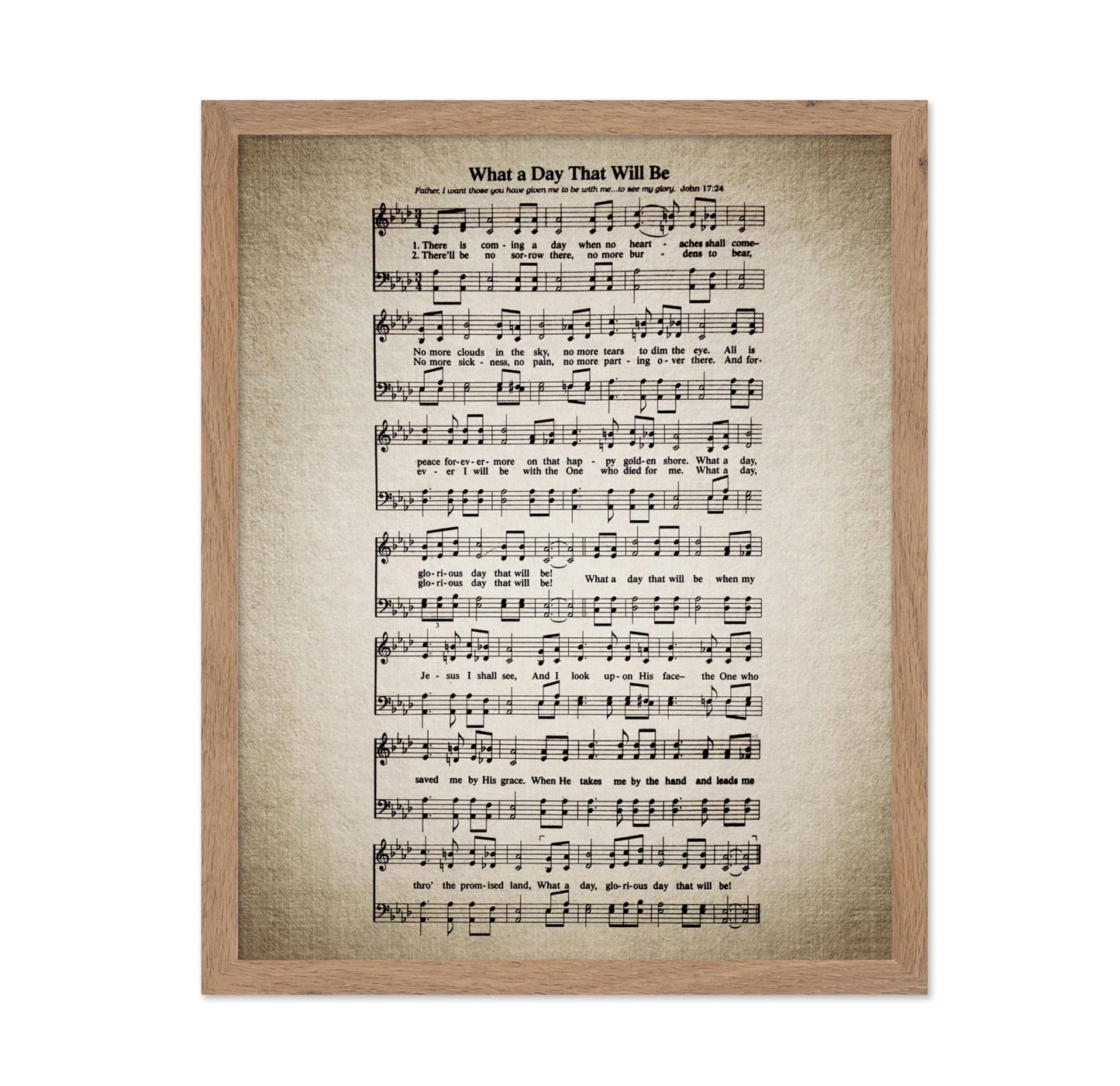 What A Day That Will Be Hymnal Sheet