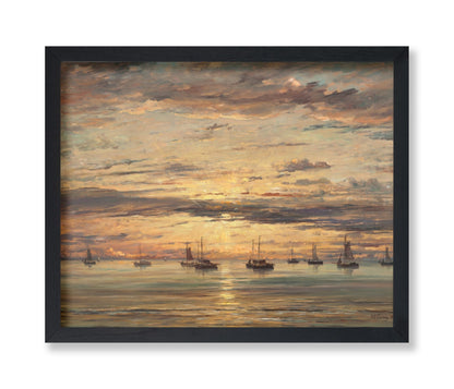 Hendrik Willem Mesdag - Sunset at Scheveningen