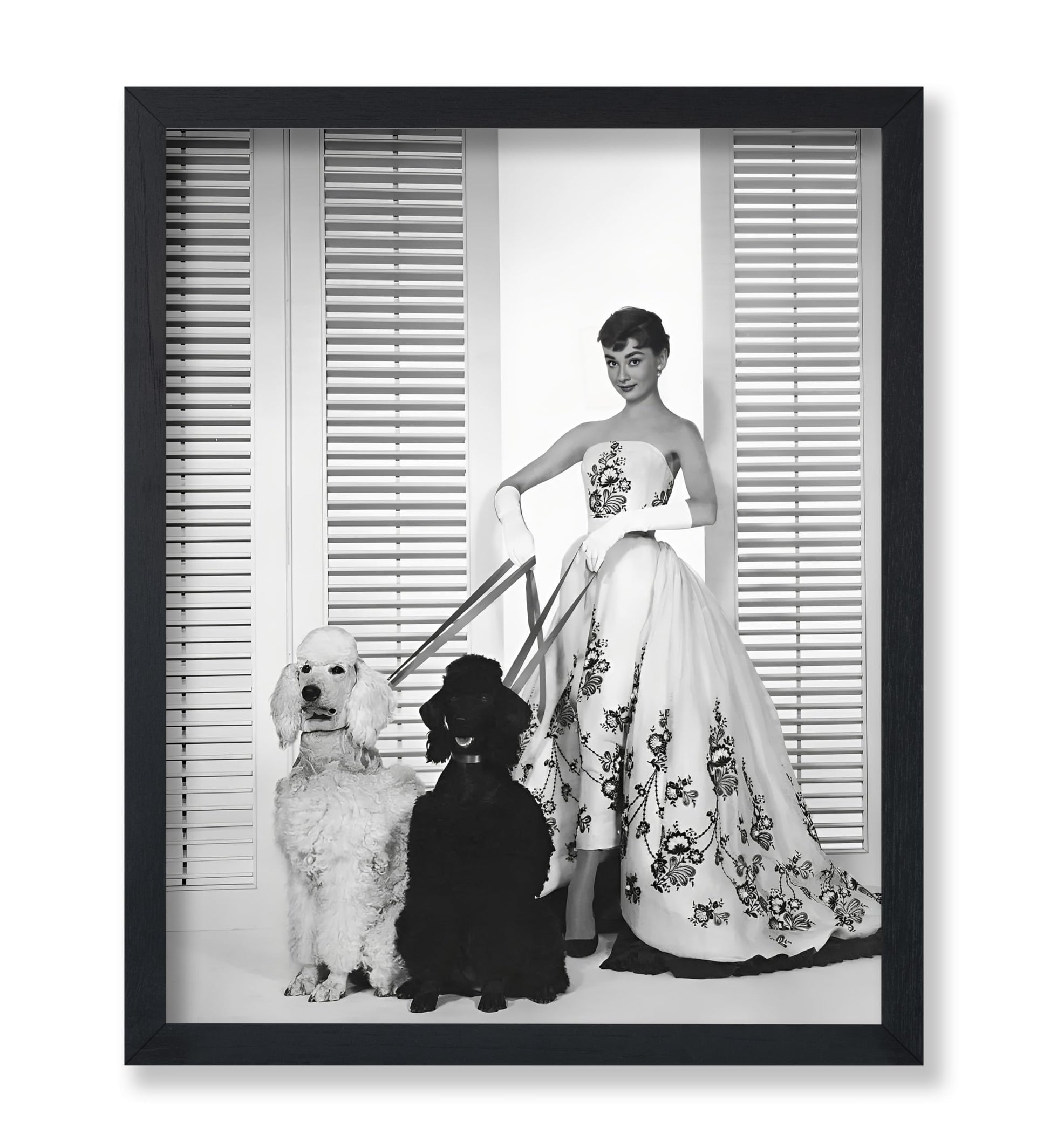 Audrey With Poodles