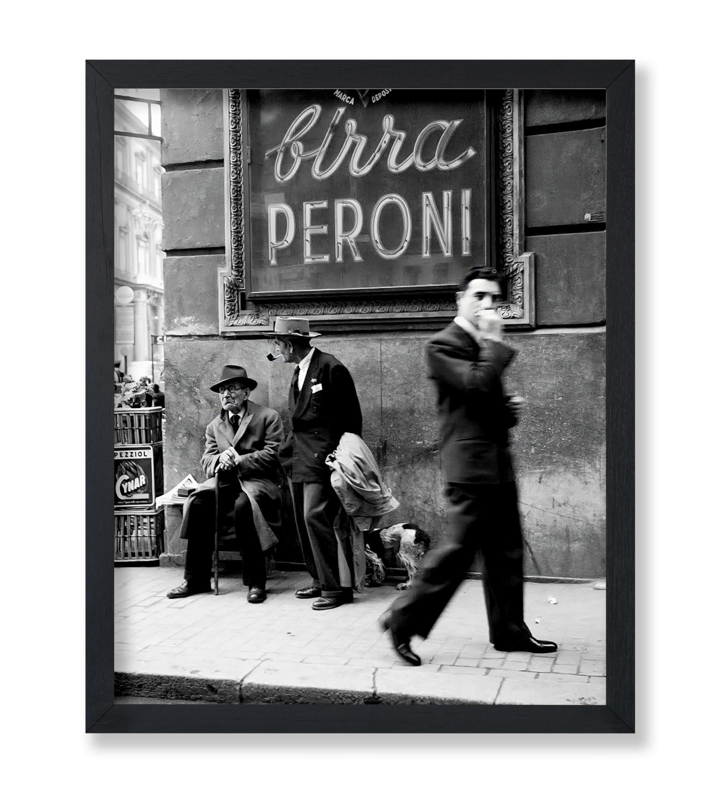 Men in a Street of Napoli, Italy