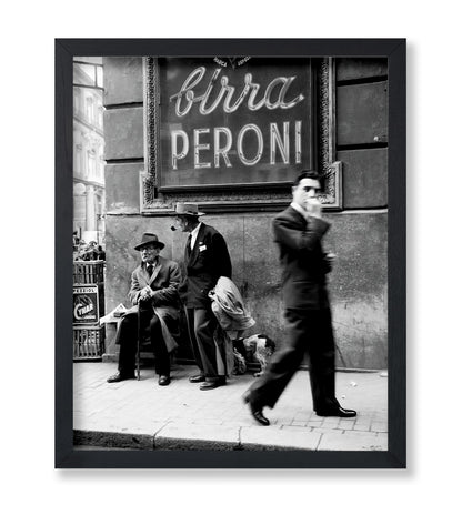 Men in a Street of Napoli, Italy