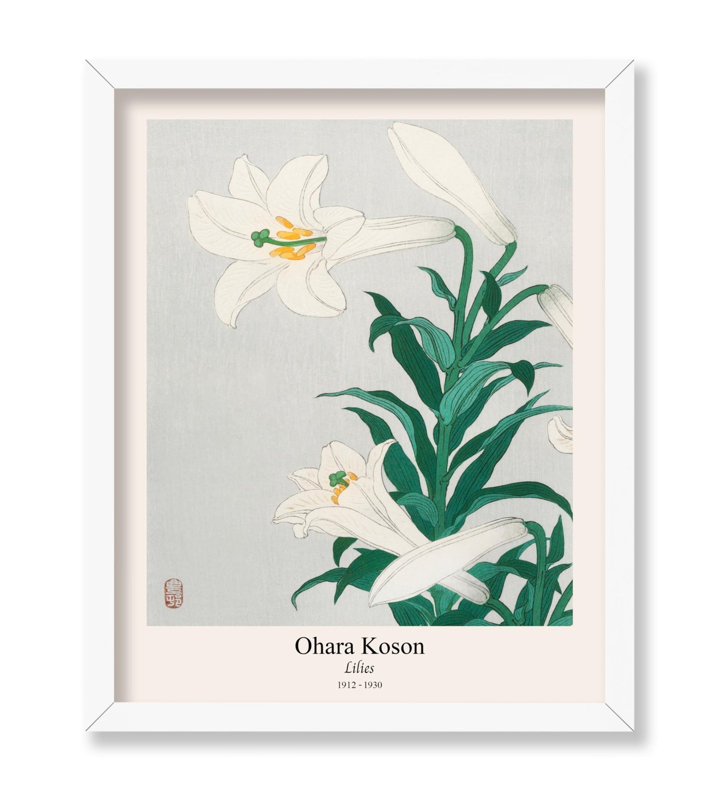 Ohara Koson - Lilies