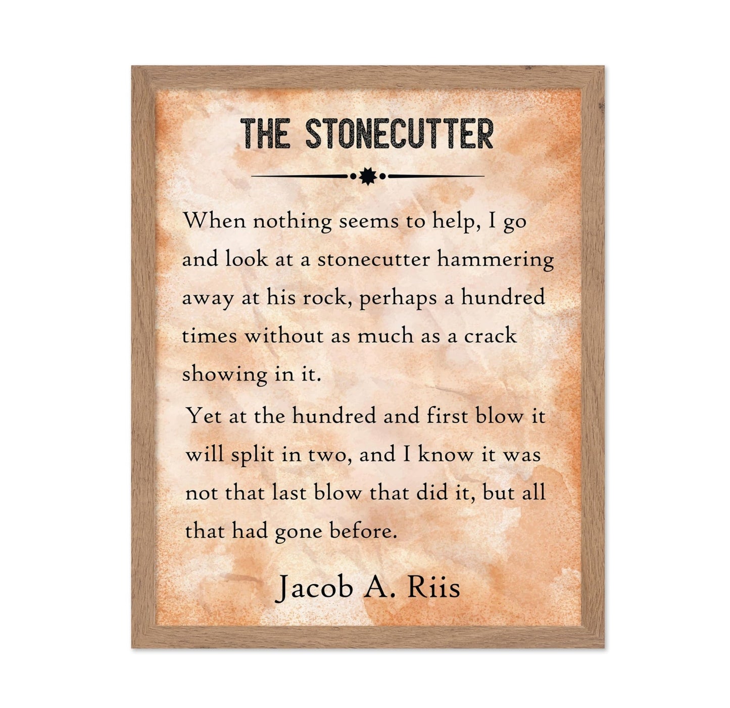 Jacob A. Riis The Stonecutter