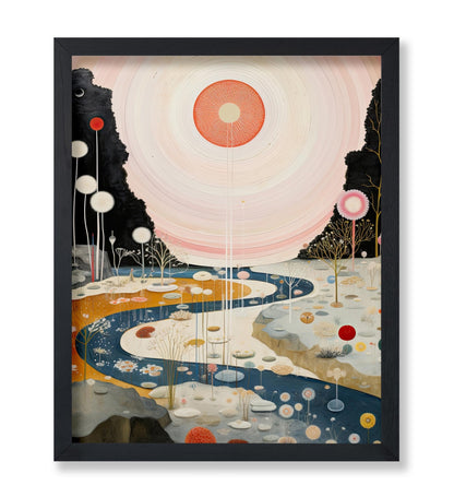 Trippy Eye Over Weird Landscape