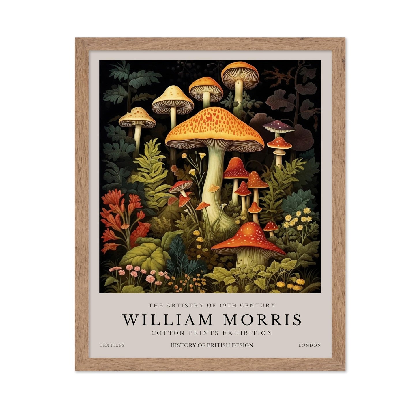 William Morris - Mushrooms No1