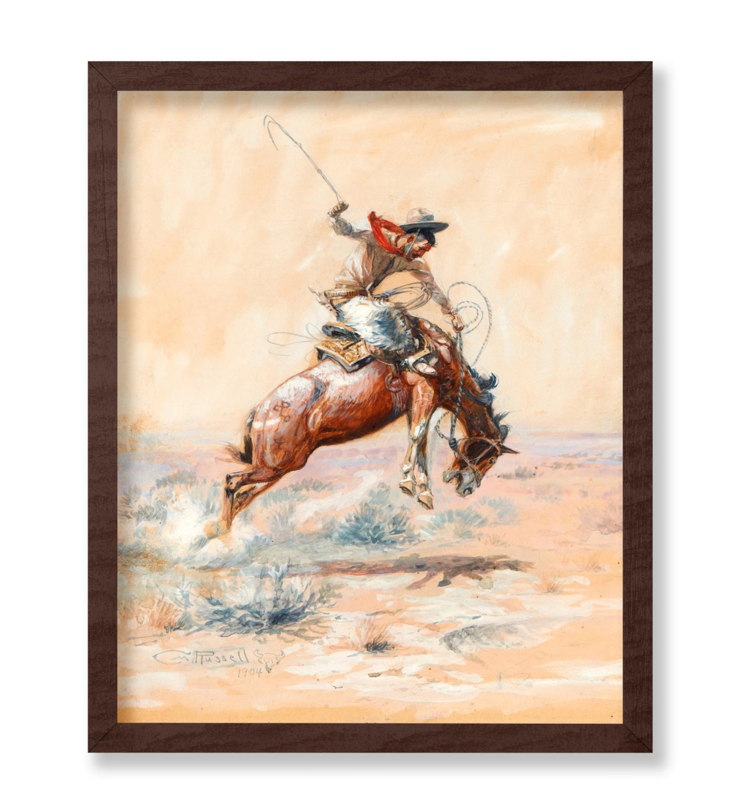 Charles Marion Russell - Powder River, Let 'er Buck