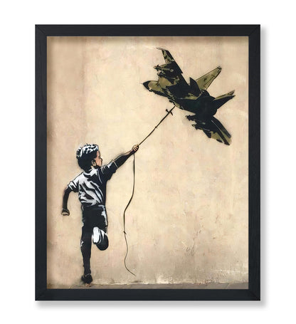 Playing with Jetfighter Kite