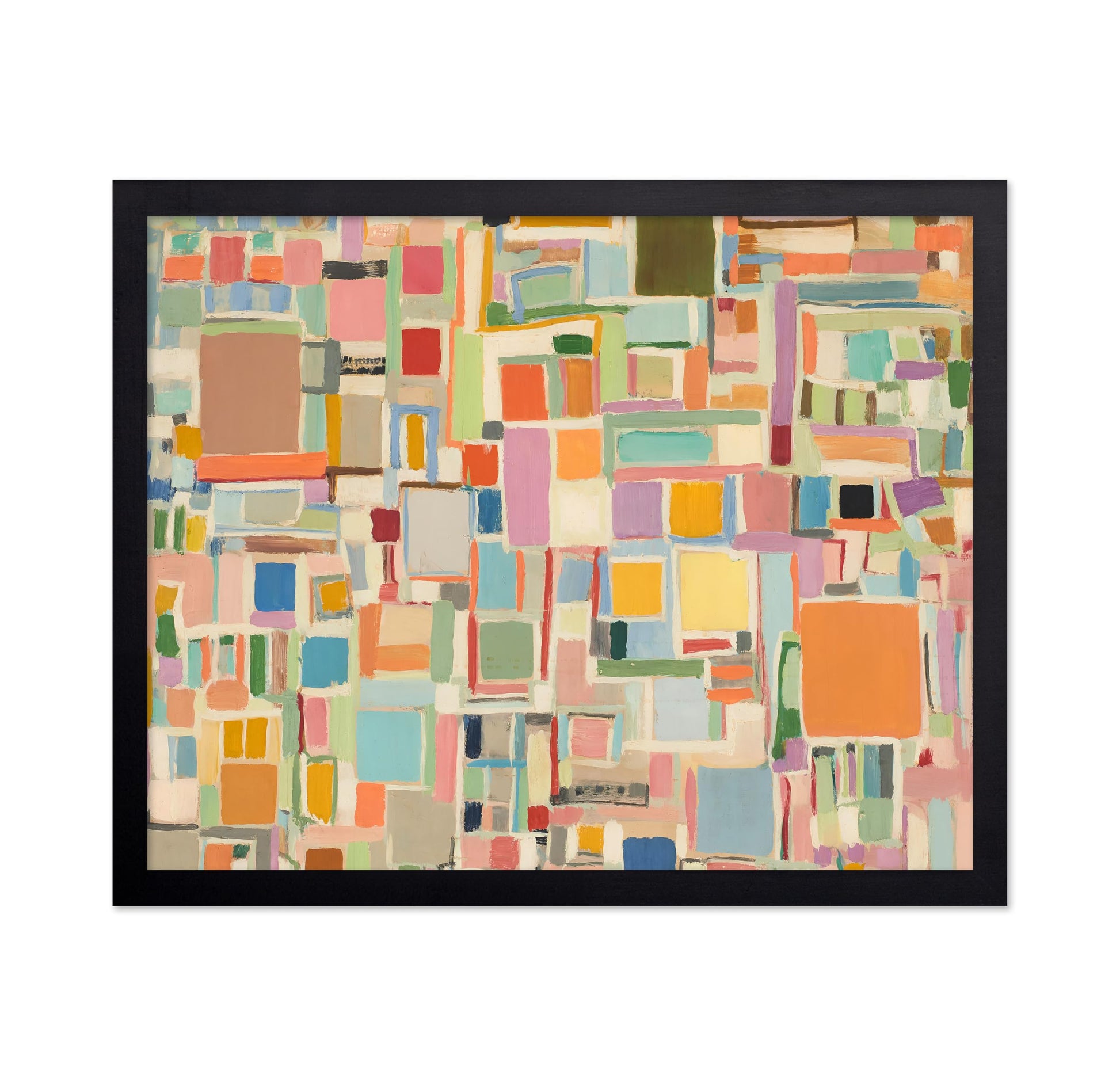 Squares and Rectangles Vintage Painting