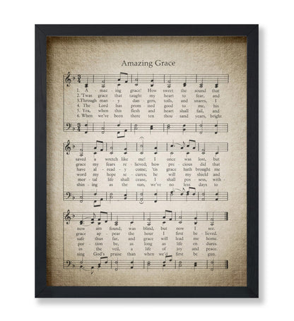 Amazing Grace Hymnal Sheet