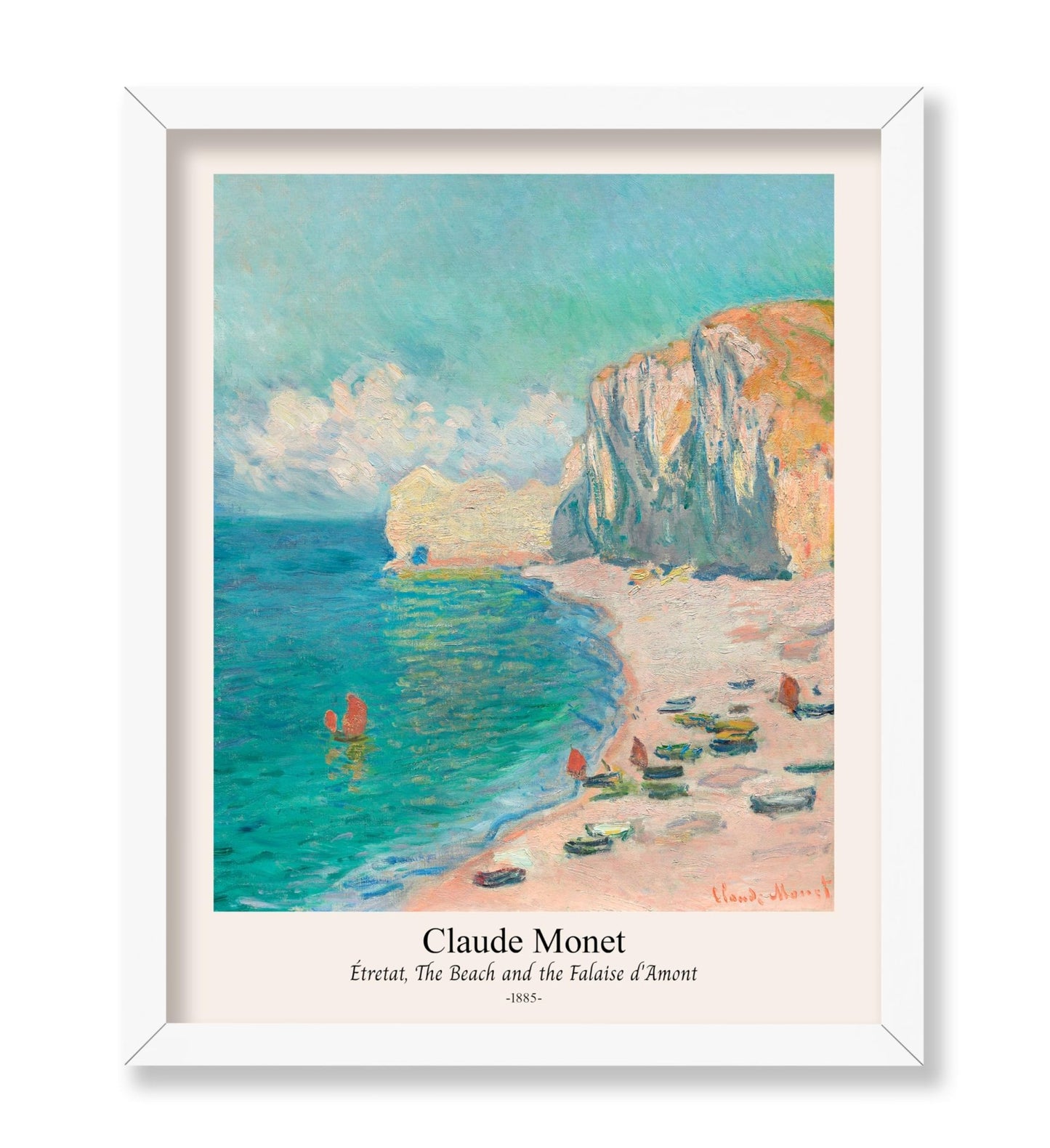 Claude Monet - Beach & Falaise d'Amont