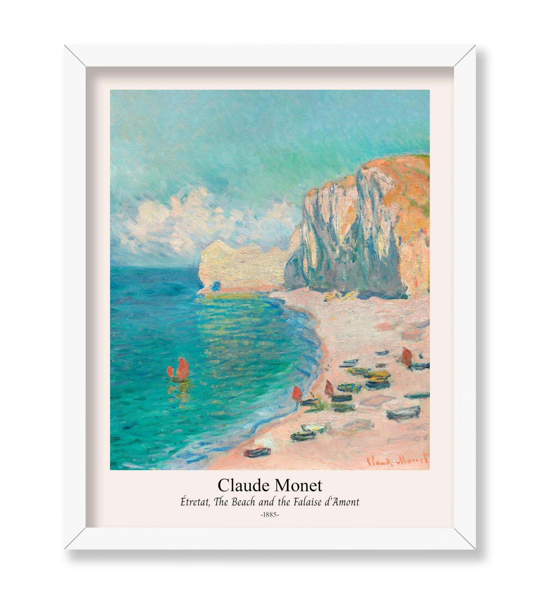 Claude Monet - Beach & Falaise d'Amont