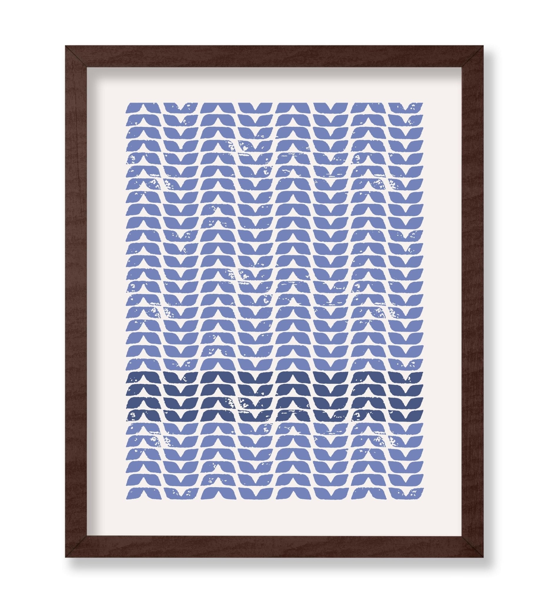 Blue Leaves Pattern