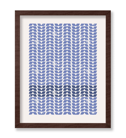 Blue Leaves Pattern