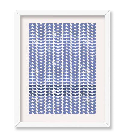 Blue Leaves Pattern