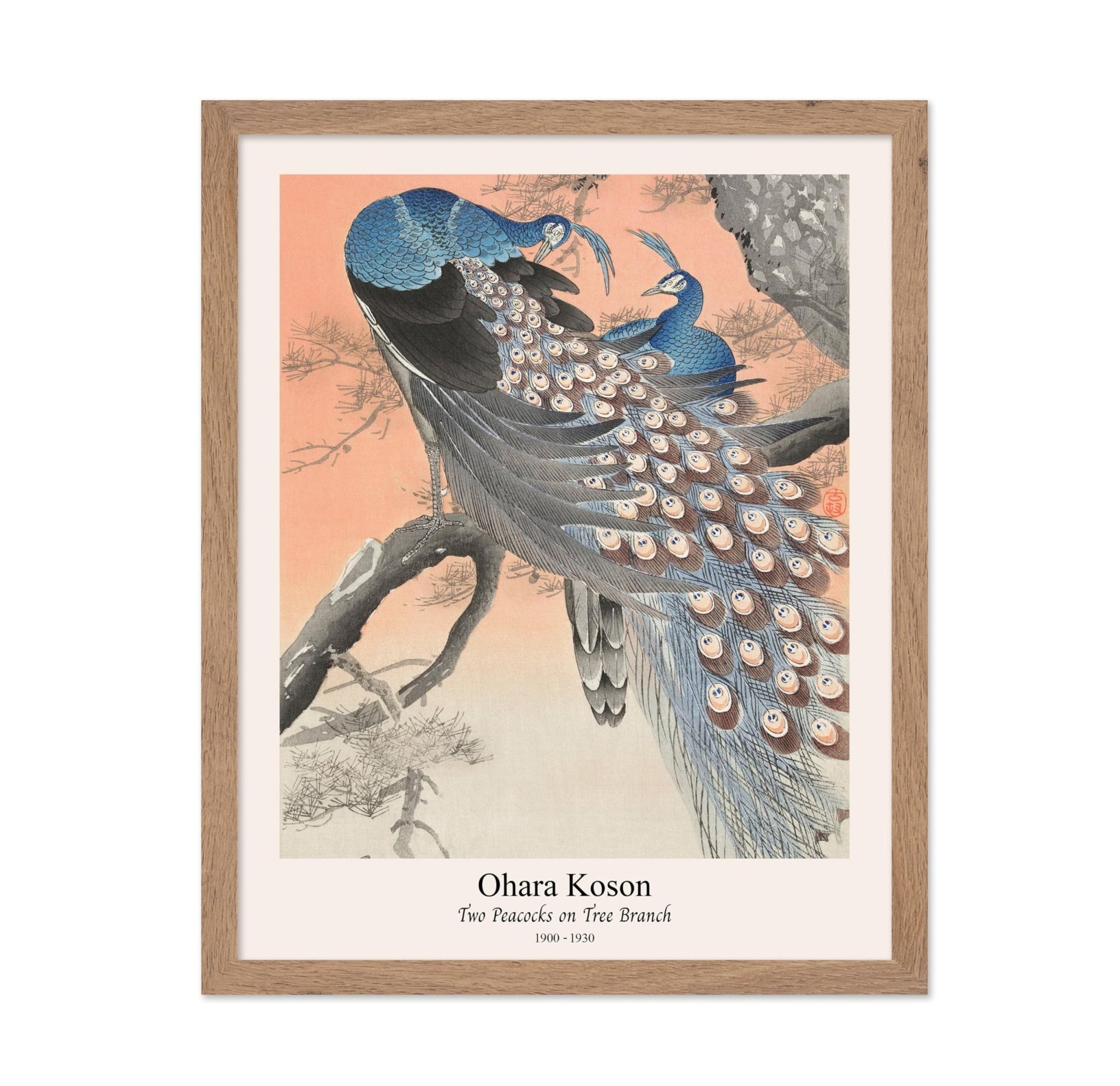 Ohara Koson - Two Peacocks No1