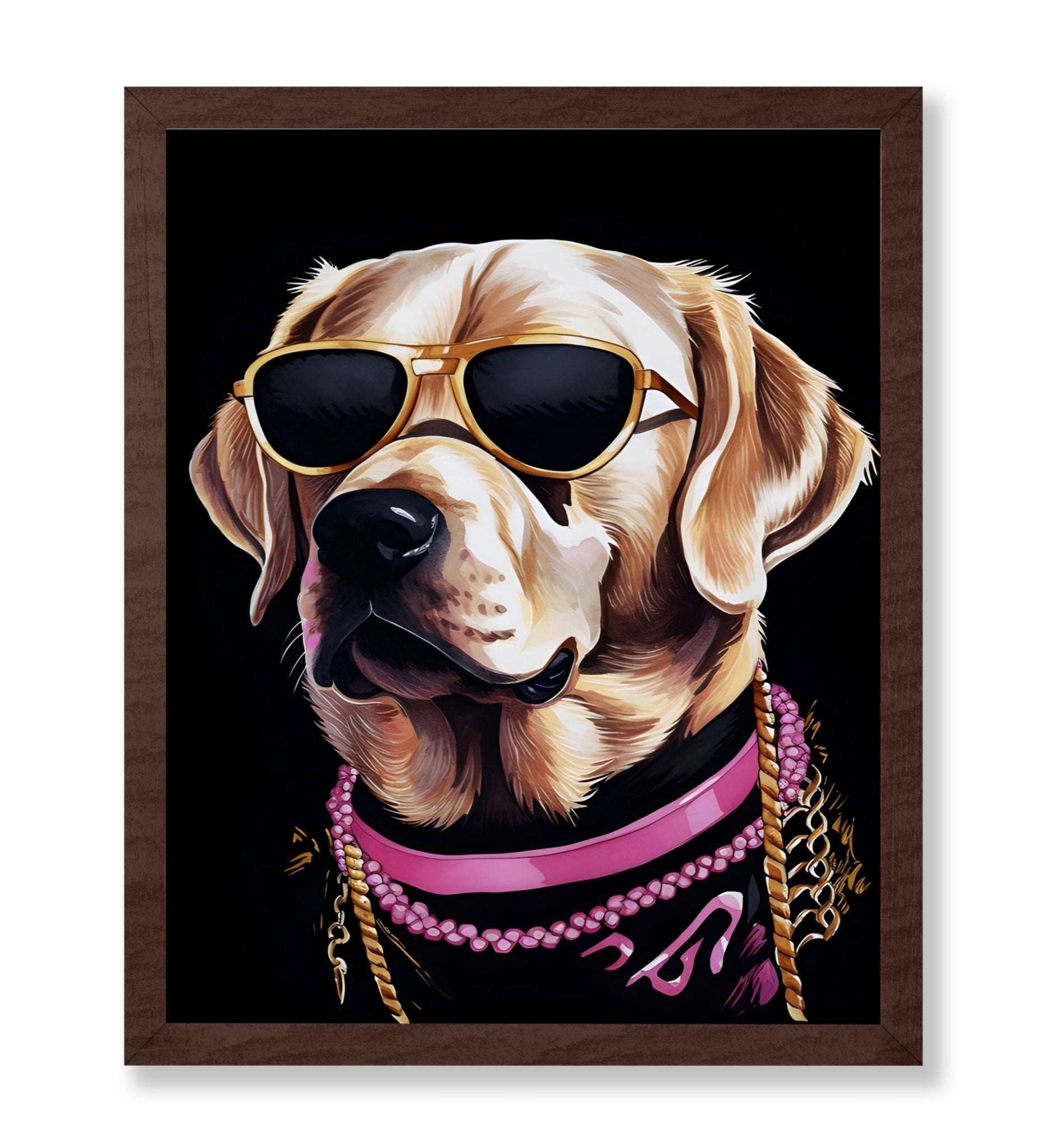 Golden Retriever in Sunglasses No1