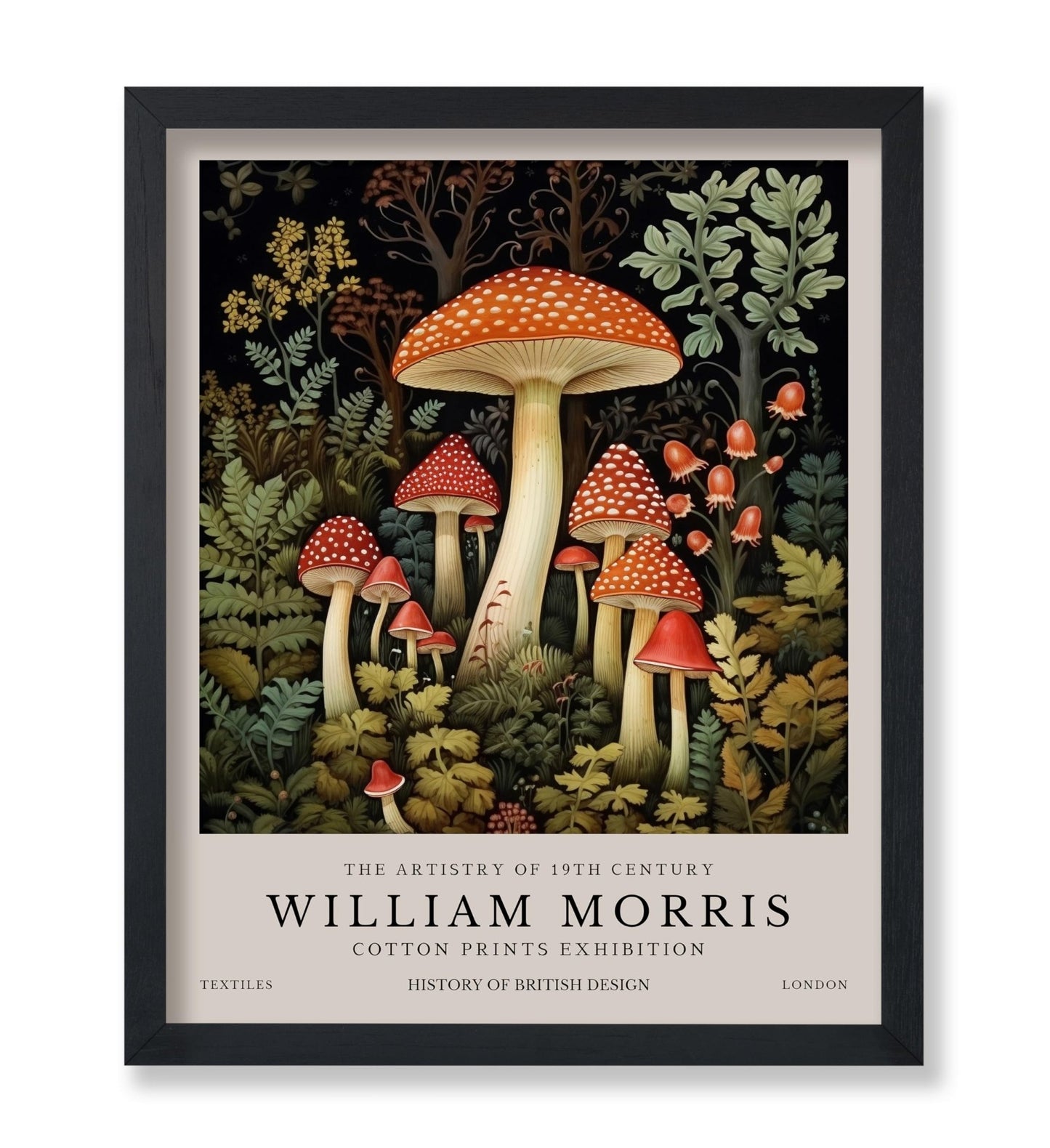 William Morris - Mushrooms No2