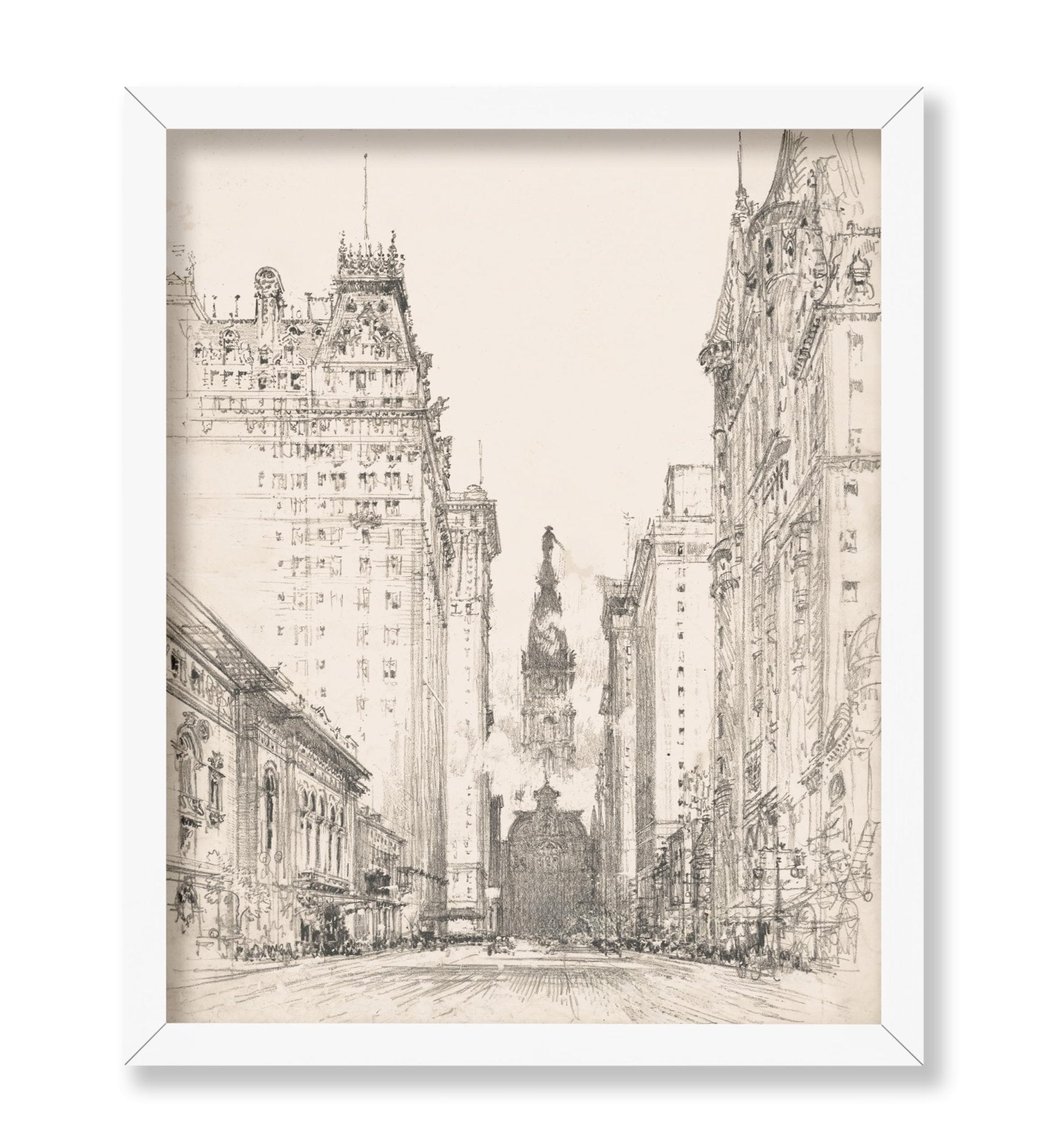 Looking Up Broad Street