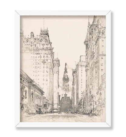 Looking Up Broad Street