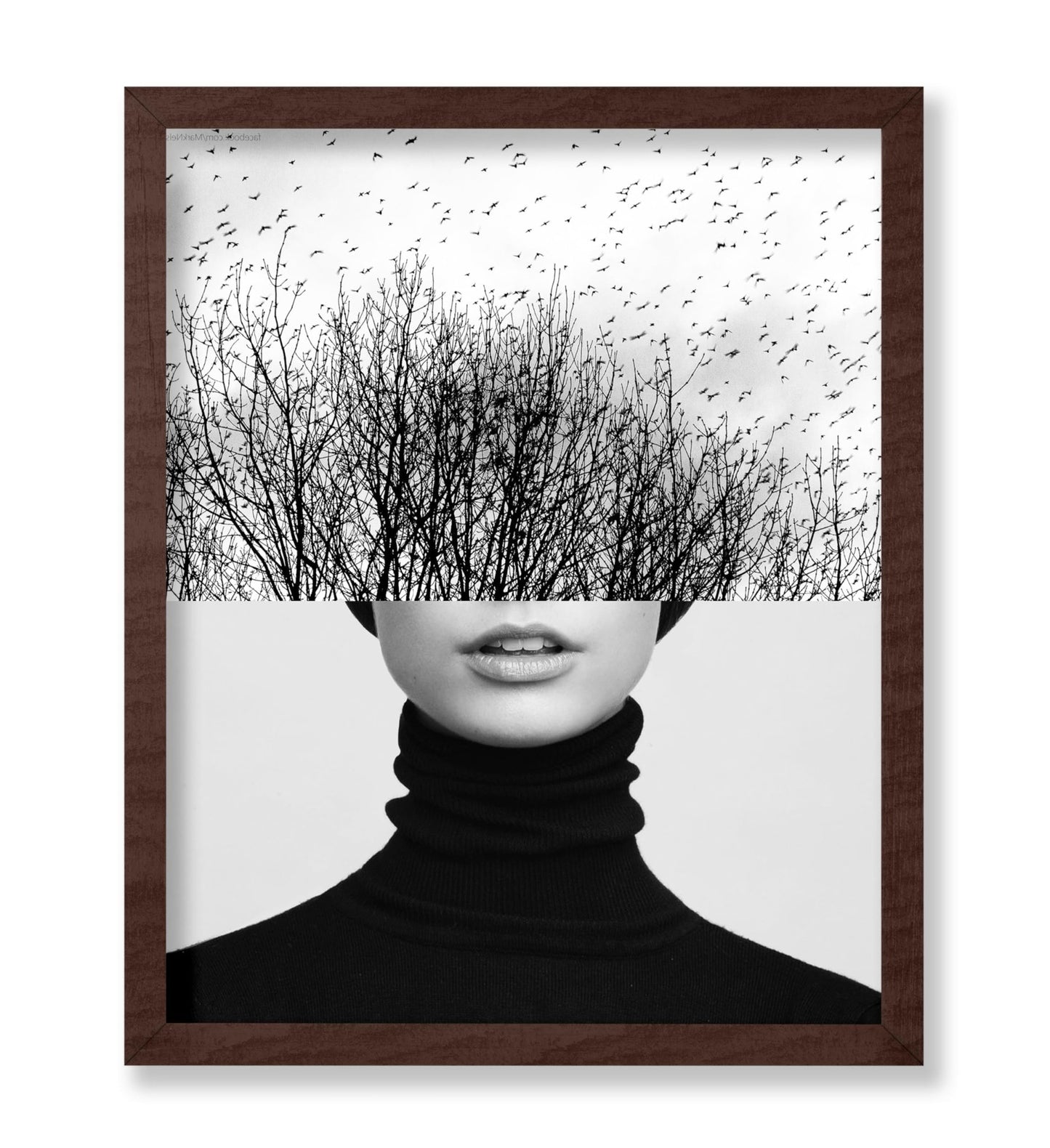 Woman & Trees Collage