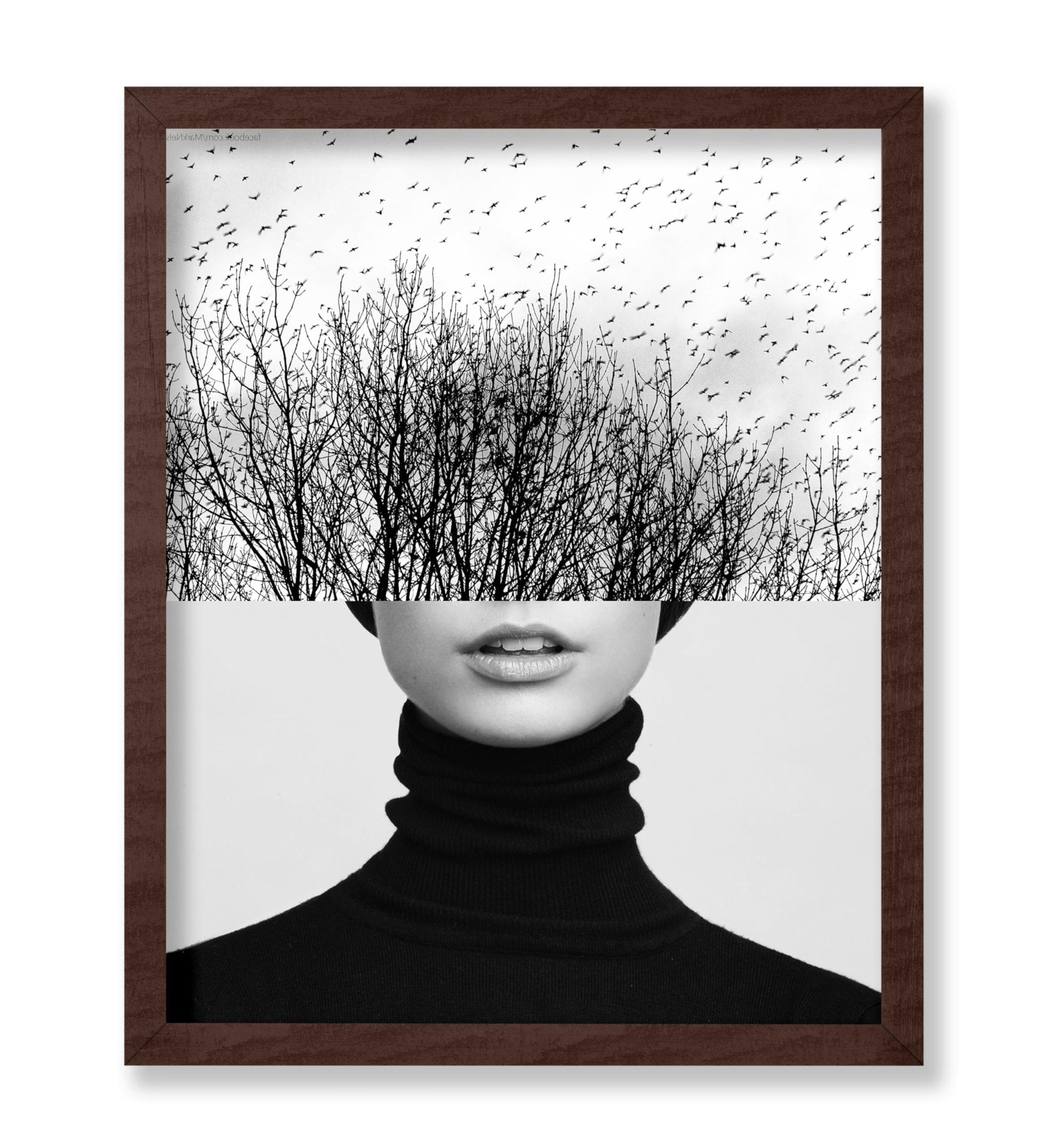 Woman & Trees Collage