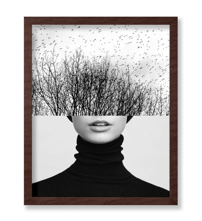 Woman & Trees Collage