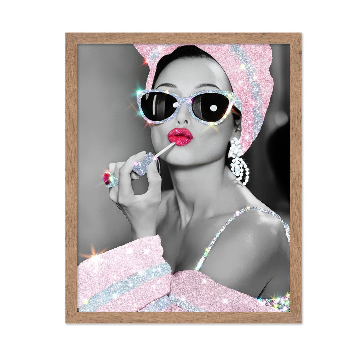 Audrey Hepburn in Glitter Sunglasses No2