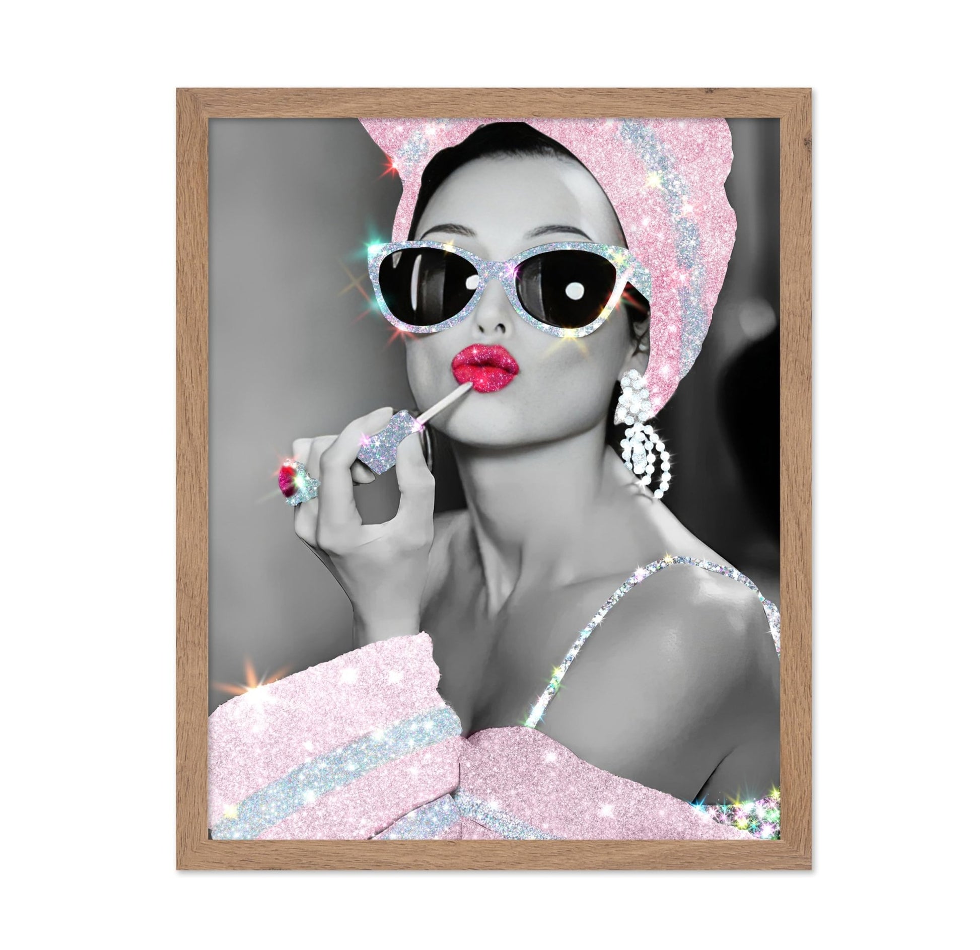 Audrey Hepburn in Glitter Sunglasses No2
