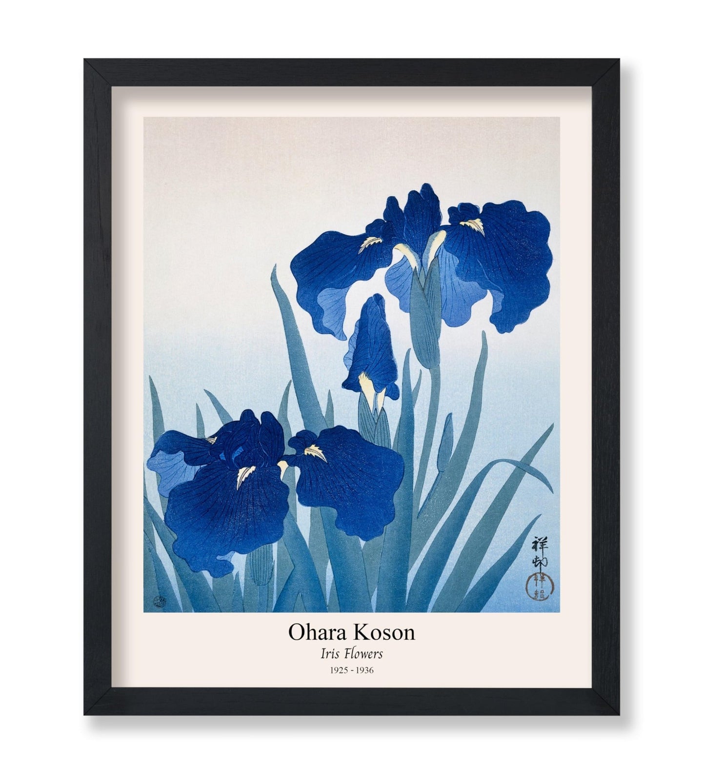 Ohara Koson - Iris Flowers No1