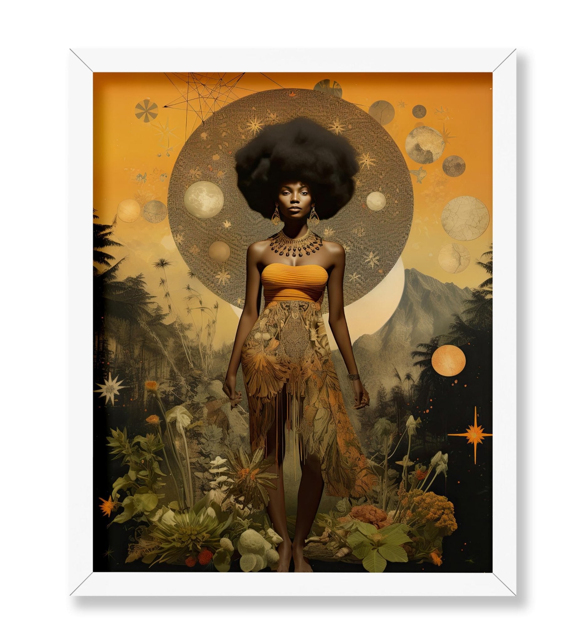 Trippy African American Woman