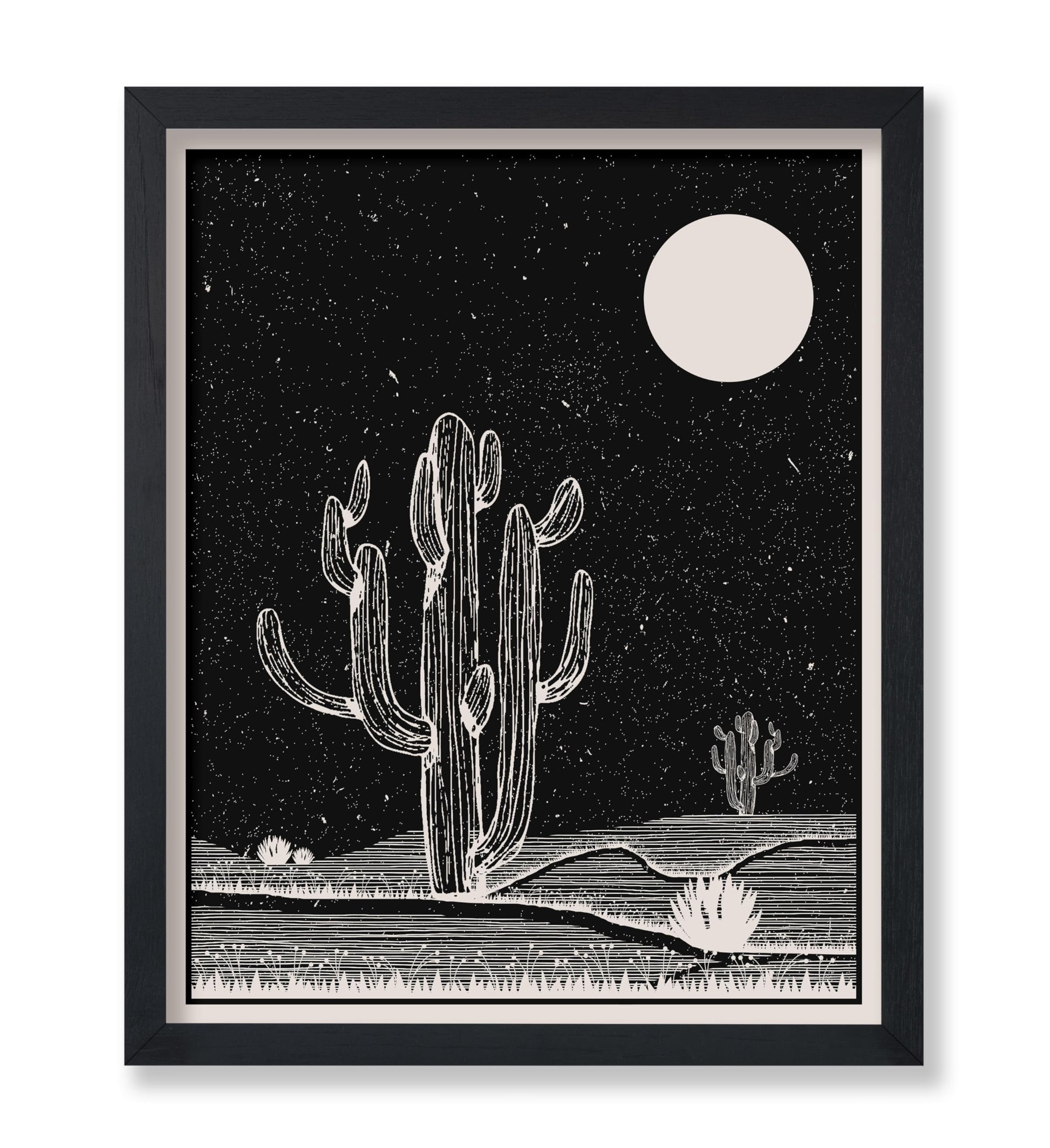 Cactus and Moon
