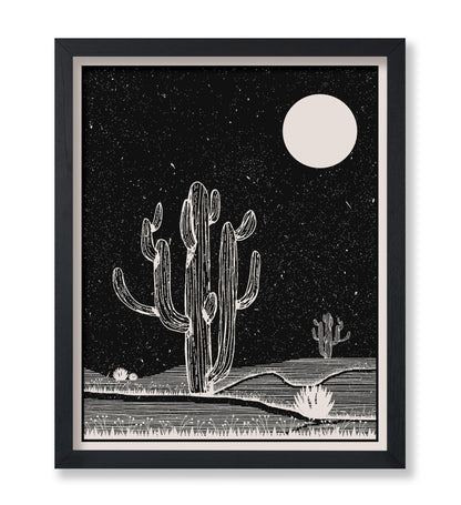 Cactus and Moon