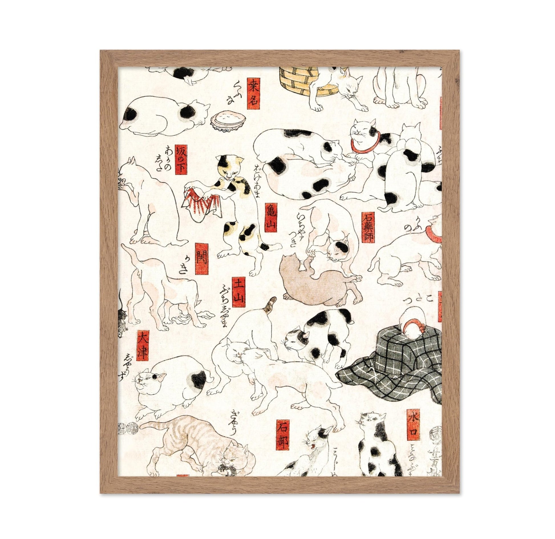 Utagawa Hiroshige - Japanese Woodblock Cats