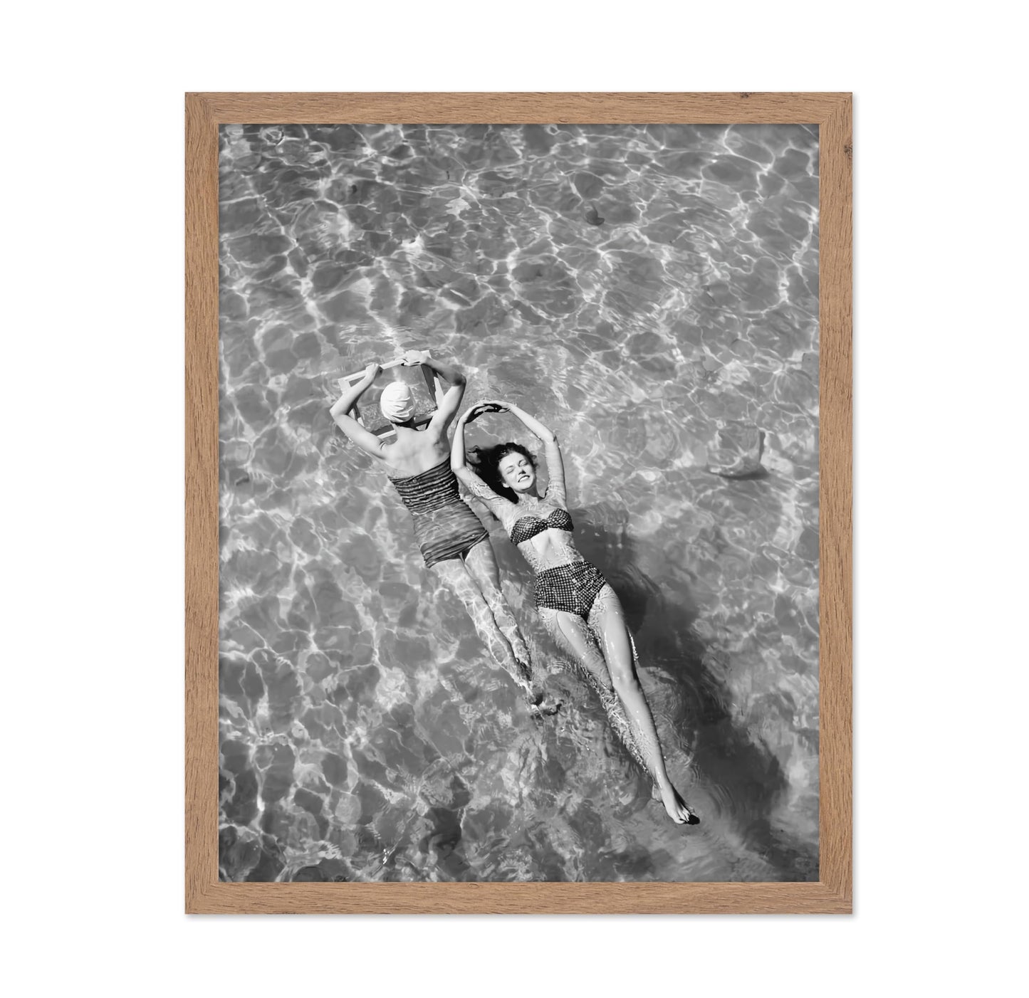 Swimsuit Models Float in Water