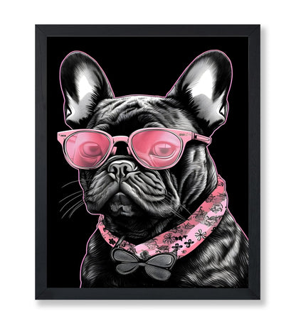 French Bulldog in Pink Sunglasses No1
