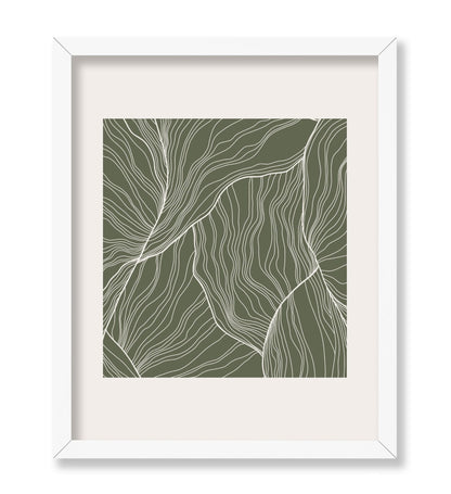 White Contour Lines