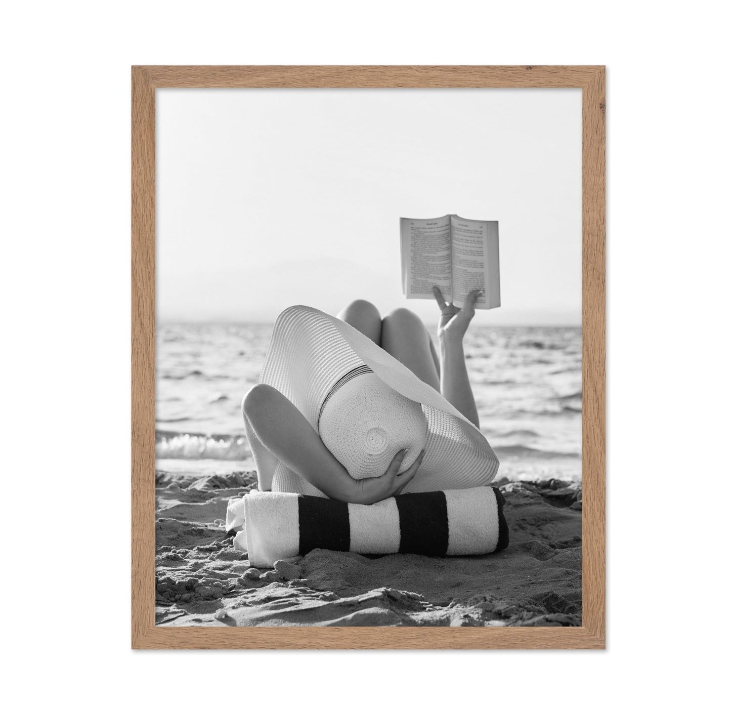 Woman Reading at the Beach