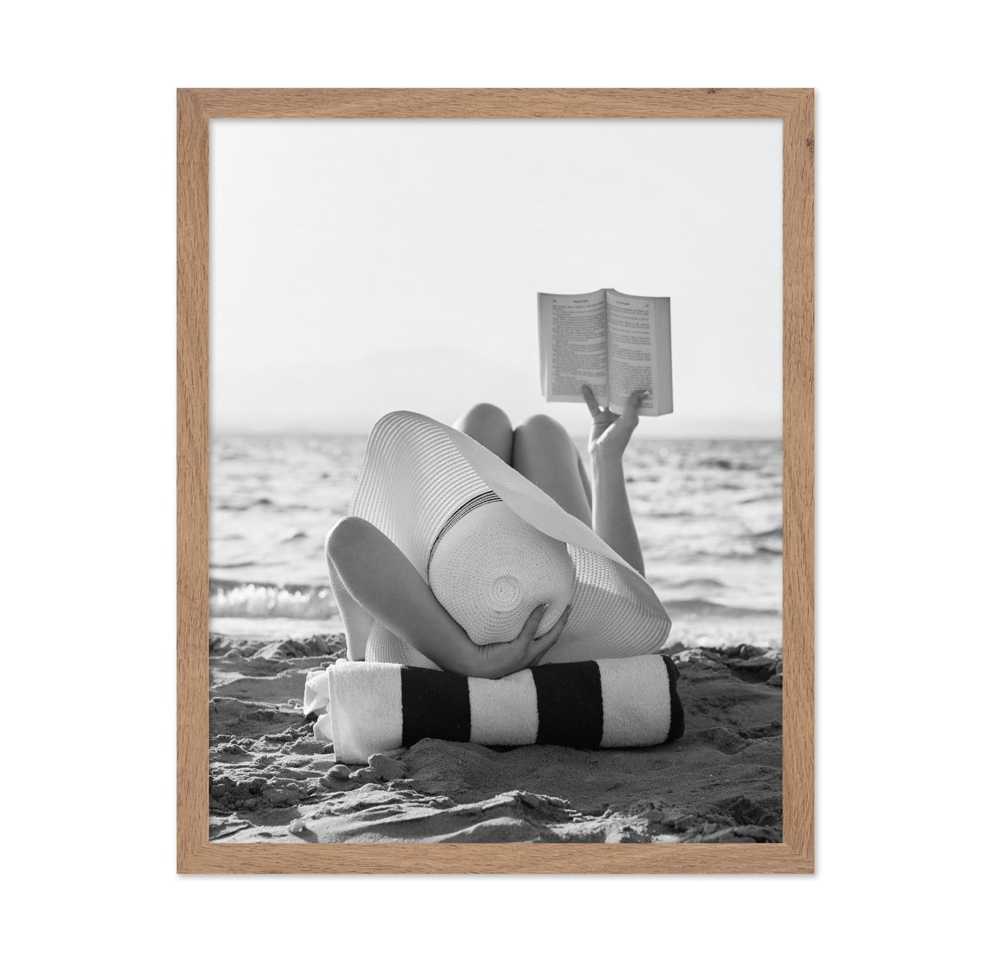 Woman Reading at the Beach