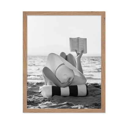 Woman Reading at the Beach