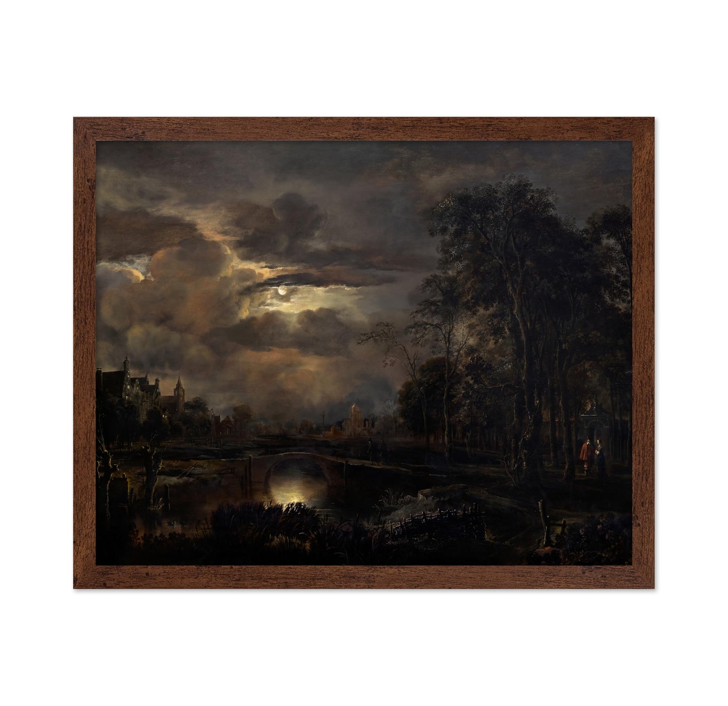 Moonlit Landscape with Bridge