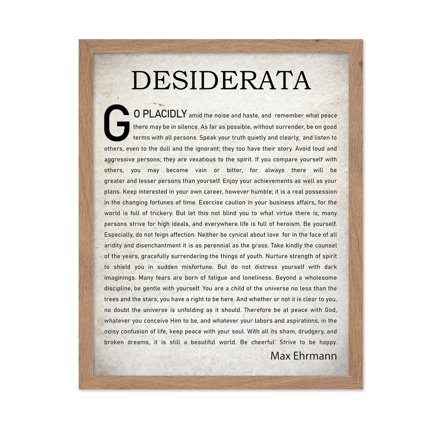 Desiderata Quote