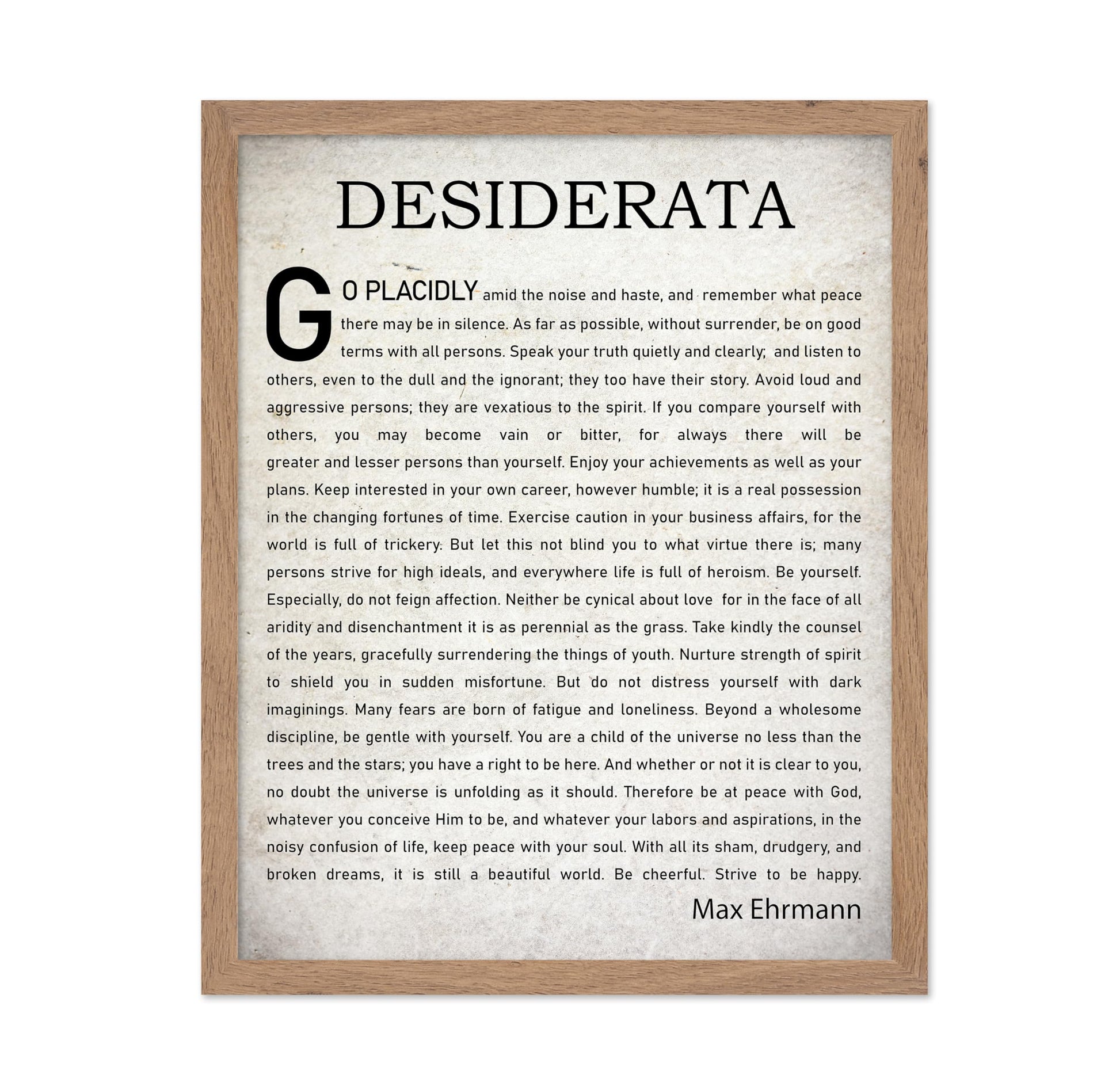 Desiderata Quote