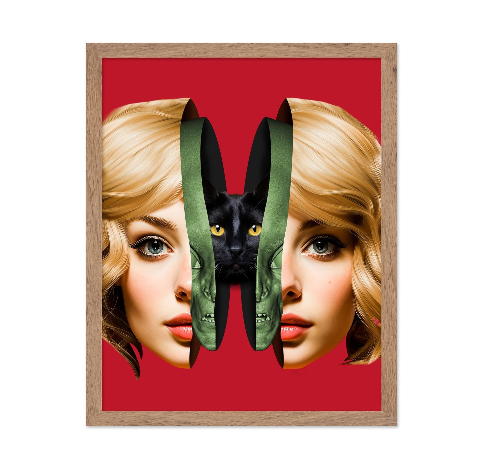 Trippy Woman & Cat