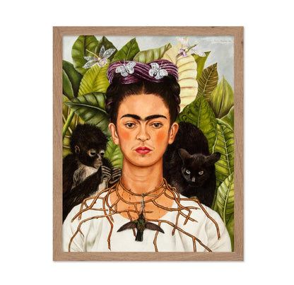 Frida Kahlo - Self-Portrait with Thorn Necklace and Hummingbird