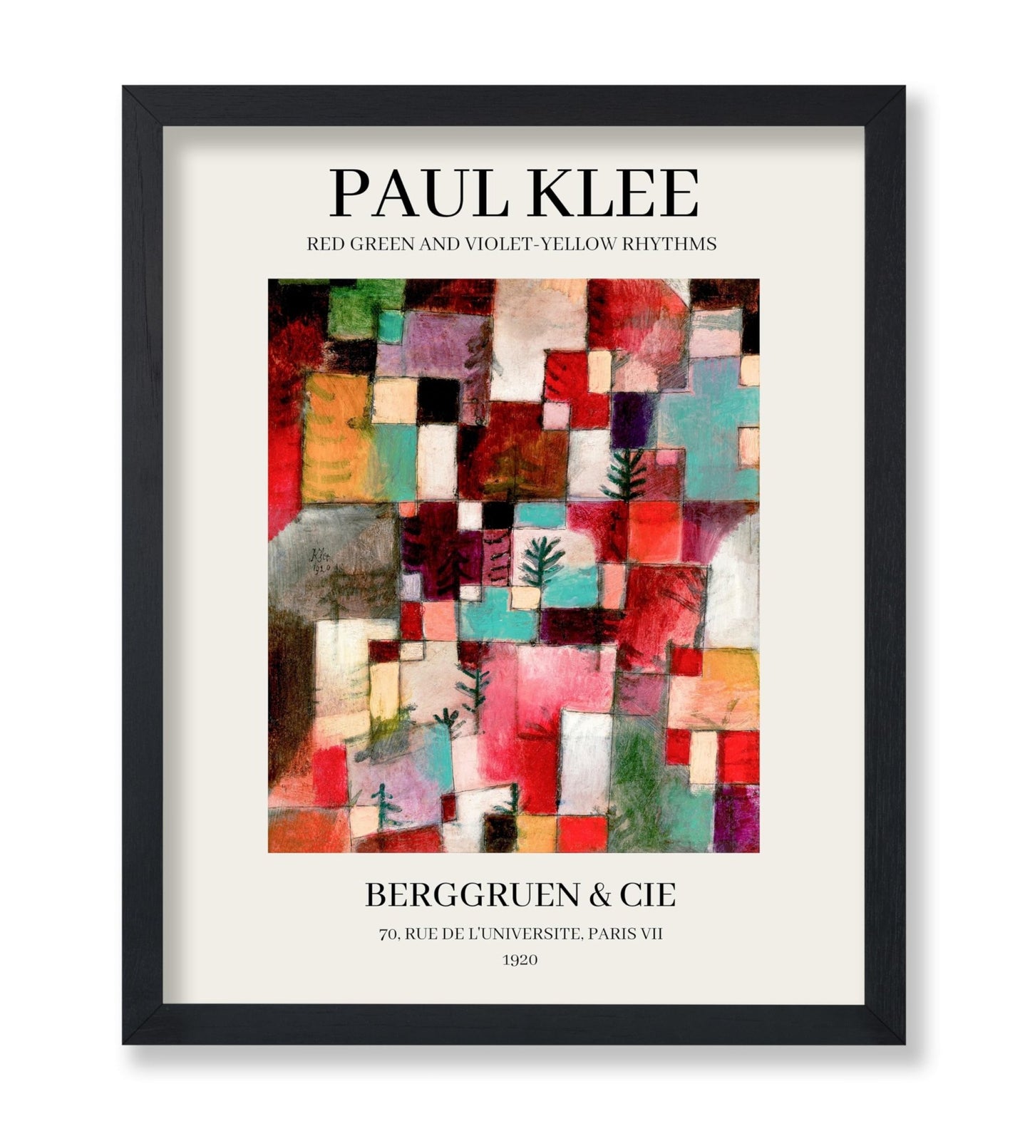 Paul Klee - Red Green And Violet-Yellow Rhythms